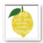 SIGN FRAME カフェ インテリア サインフレーム Lemon 22×22×2cm 爆買