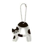 キーリング 猫のイニシャルキーリング Cat's initial ネコのイニシャルシリーズ A ねこ デコレ 反射板 キーホルダー 爆買