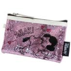 Yahoo! Yahoo!ショッピング(ヤフー ショッピング)ミニポーチ グリッター マルチケース スヌーピー SMAK! デルフィーノ ピーナッツ 13.5×8.5cm