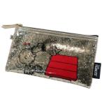 グリッター ペンケース 筆箱 スヌーピー ピーナッツ スヌーピー＆チャーリーブラウン デルフィーノ 18×9.5cm 爆買