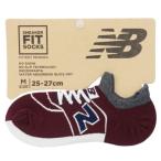 メンズ スニーカーソックス 男性用 靴下 new balance ニューバランス ワイン レンフロジャパン 25〜27cm プレゼント