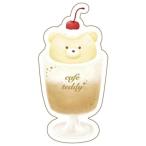  стикер da ikatto стикер ROKKAKU x cafe teddy float Futaba плюшевый мишка . вдавлено .
