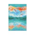  гора. полосный становится открытка 1 листов входит POSTCARD Yamasanka x ROKKAKU #02 озеро Futaba . вдавлено .