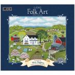 壁掛けカレンダー2026年 2026 Calendar LANG ラング LANG Folk Art Mary Singleton カントリー インテリア