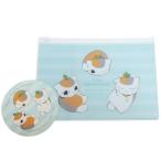 Yahoo! Yahoo!ショッピング(ヤフー ショッピング)ステッカー付 スライダーケース ミニポーチ 夏目友人帳 トリプルニャンコ先生 縞 ジェイエム