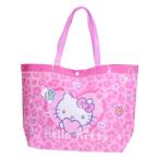  винил сумка бассейн сумка Hello Kitty леопардовая расцветка Sanrio пляж сумка море бассейн отдых сопутствующие товары герой . покупка 
