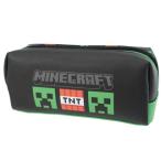 Wファスナー BOX ポーチ 筆箱 マインクラフト Minecraft クリーパー 新入学 マイクラ ケイカンパニー ペンケース