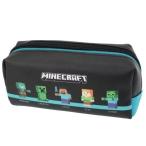 Wファスナー BOX ポーチ 筆箱 ミント 新入学 マインクラフト Minecraft マイクラ ケイカンパニー ペンケース