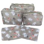  дорожная сумка 5 позиций комплект путешествие сумка .... Moomin Северная Европа ka Mio Japan бардачок регулировка место хранения герой 