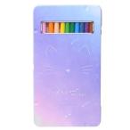  цветные карандаши жестяная банка в кейсе 12 цвет ......myau Mirage ka Mio Japan новый . период подготовка канцелярские принадлежности симпатичный 