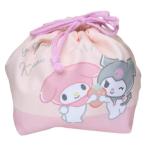  ланч мешочек .. данный кошелек сумка Sanrio My Melody & черный mi клубника ka Mio Japan новый . период подготовка . покупка 