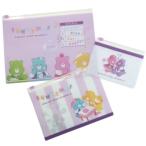Yahoo! Yahoo!ショッピング(ヤフー ショッピング)ファスナーケース 3Pセット 収納ジッパーケース ケアベア 授業中 CareBears マリモクラフト