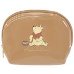 ミニポーチ ポケットティッシュケース くまのプーさん エナメルシリーズ ベージュ
