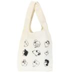 Yahoo! Yahoo!ショッピング(ヤフー ショッピング)エコバッグ 肩掛け マルシェバッグ スヌーピー 横顔 ジョークール マリモクラフト ピーナッツ お買い物かばん