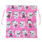  сумка мешочек M Snoopy 75 годовщина Dance серии розовый Peanuts Мали mo craft кошелек сумка бардачок герой 