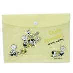 書類ケース クリア フラットポーチ スヌーピー ピーナッツ ディスク マリモクラフト