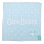 ミニタオル ジャガードハンカチタオル ケアベア CareBears パステルドットフェイス ブルー 丸眞