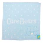 ショッピングケアベア ミニタオル ジャガードハンカチタオル ケアベア CareBears パステルドットフェイス ブルー 丸眞