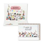  поздравительная открытка рождение праздник цельный карта Snoopy SN party Galland 2 Япония отверстие Mark Peanuts день рождения карта герой 