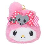  чехол для проездного билета лицо чехол для пропуска My Melody розовый черный вечеринка Sanrio nakajimaIC футляр для карточек герой . покупка 