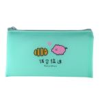 Yahoo! Yahoo!ショッピング(ヤフー ショッピング)フラット ペンポーチ あたおかすてーしょなりー ペンケース ぶた 猪突猛進 Q-LIA 筆箱