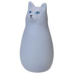 貯金箱猫 貯金箱 ねこ グレー サンアート