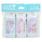 携帯用 除菌シート ミニミニ ウェットティッシュ 3個セット ユニコーン 粧美堂 ノンアルコール 無香料