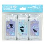 携帯用 除菌シート ミニミニ ウェットティッシュ 3個セット ねこ 粧美堂 ノンアルコール 無香料 日本製 衛生雑貨