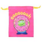 巾着袋 リボン巾着 きんちゃくポーチ エイリアン おやつ トイストーリー ディズニー スモールプラネット 小物入れ キャラクター