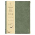 Fleek binder notes A5 8穴 ルーズリーフバインダー kleid クレイド Olive Drab 新日本カレンダー おしゃれ文具 大人 仕事 ビジネス シンプル