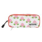 筆箱 Wルーム型 ペンケース OUTDOOR アウトドアプロダクツ 桃とみせかけてカメとたわむれるネコ サンスター文具 ペンポーチ新学期準備文具 爆買