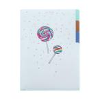  карман файл прозрачный файл A5 3P вечеринка время сладости Sunstar канцелярские принадлежности новый . период подготовка канцелярские принадлежности 