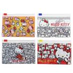 Yahoo! Yahoo!ショッピング(ヤフー ショッピング)フラットケース 4Pセット 収納 ジッパーケース ハローキティ サンリオ ねこだらけ あすなろ舎