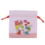 きんちゃく リボンフラット巾着　水森亜土 リボン ティーズファクトリー