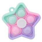 ストレス解消 玩具 ポコポコスピナー 星型 パステル ユニック プレゼント おもちゃ ハンドスピナー