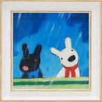 額付きポスターS フレンチアート リサとガスパール たいくつないちにち ユーパワー 19×19cm 可愛い 絵本 取寄品 プレゼント 爆買