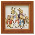 ミニ アート 額付 ポスター ピーターラビット ピーターとベンジャミンとファミリー ユーパワー 12×12cm 爆買