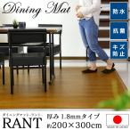 ラグ 200×300 ラグマット 木目調 PVCマット ダイニングマット 日本製 撥水 防カビ 抗菌 ラント200x300 ドリス 爆買
