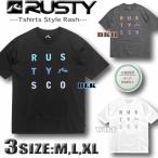 最短翌日配達 ラッシュガード メンズ サーフブランド 半袖 Tシャツ RUSTY ラスティー ストレッチ 吸汗 速乾 UVカット 914463