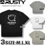  самый короткий на следующий день доставка RUSTY Rusty мужской Rush Guard короткий рукав футболка Surf T вода суша обе для Drop плечо большой размер UV cut Surf бренд 914473