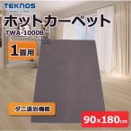 ホットカーペット 1畳 本体 電気カーペット TWA-1000B 90×180cm ほかほかカーペット ラグ ホットマット ダニ退治 TEKNOS