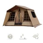 ショッピングテント Mountainhiker アウトドア キャンプ テント ロッジ型テント　ロッジタイプ　ロッジシェルター  屋型テント　キャンプテント 4シーズン　ハウステント