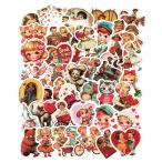 ショッピングぽっきり レトロなアメリカンキッズ＆動物等 ステッカー ５０枚セット シール アメリカ アメリカン 雑貨 メール便送料無料