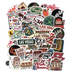 ショッピングぽっきり ラスベガス ステッカー ５０枚セット シール コート紙製 ネバダ州 アメリカン アメリカ 雑貨 グッズ メール便送料無料