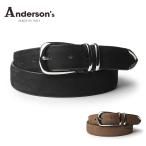 アンダーソンズ レザーベルト プンターレ スエード メタルチップ イタリア製 紳士用 メンズ Anderson's レビュー