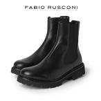 ファビオルスコーニ サイドゴア ショート ミドル ブーツ ビブラムソール 厚底 革靴 レディース FABIO RUSCONI