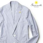 【50%OFF】ジャンネット シャツジャケット 2025SS 春夏 セットアップ対応 ストライプ Giannetto CORALLO イタリア製 メンズ レビュー【返品不可】