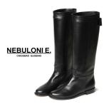 ネブローニ ブーツ ロングブーツ NEBULONIE 6920 LUKE MONO 革靴 レザーシューズ レディース 試着送料無料 レビュー
