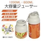 ミキサー ジューサー 丸洗い可 大容量 10枚刃 スムージー 氷も砕ける 持ち運び便利 離乳食 かき氷 おろし器 タンブラー 洗いやすい 1台多役