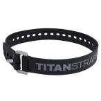 タイタンストラップ TITAN STRAPS タイタンストラップ工業用 20インチ（51cm） ブラック 梱包 まとめ 固定 運搬 引越し TSI-0120-BLK